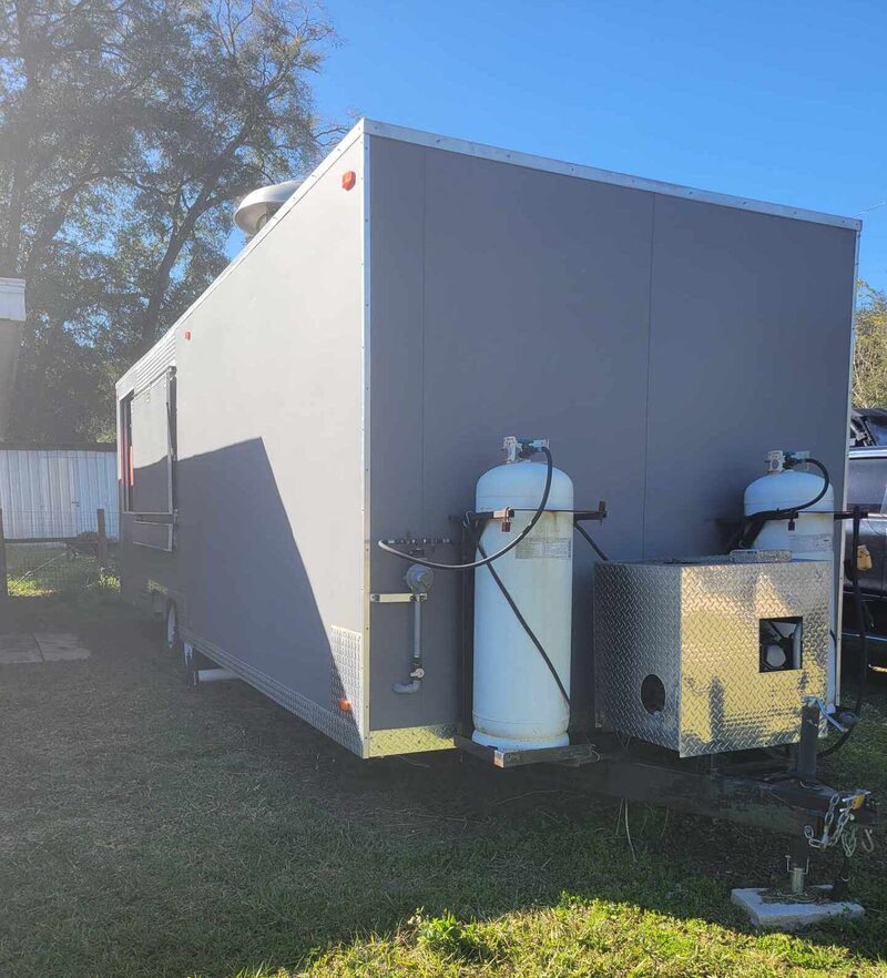 2019 30' Food Trailer For Sale with back porch