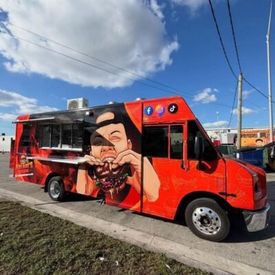 Fire Engine Food Truck For Sale